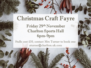 CHRISTMAS FAYRE Friday 29th November 6pm-8pm