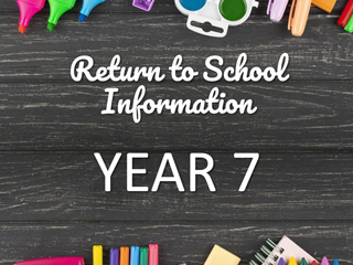 Year 7 - Return to School September 2021